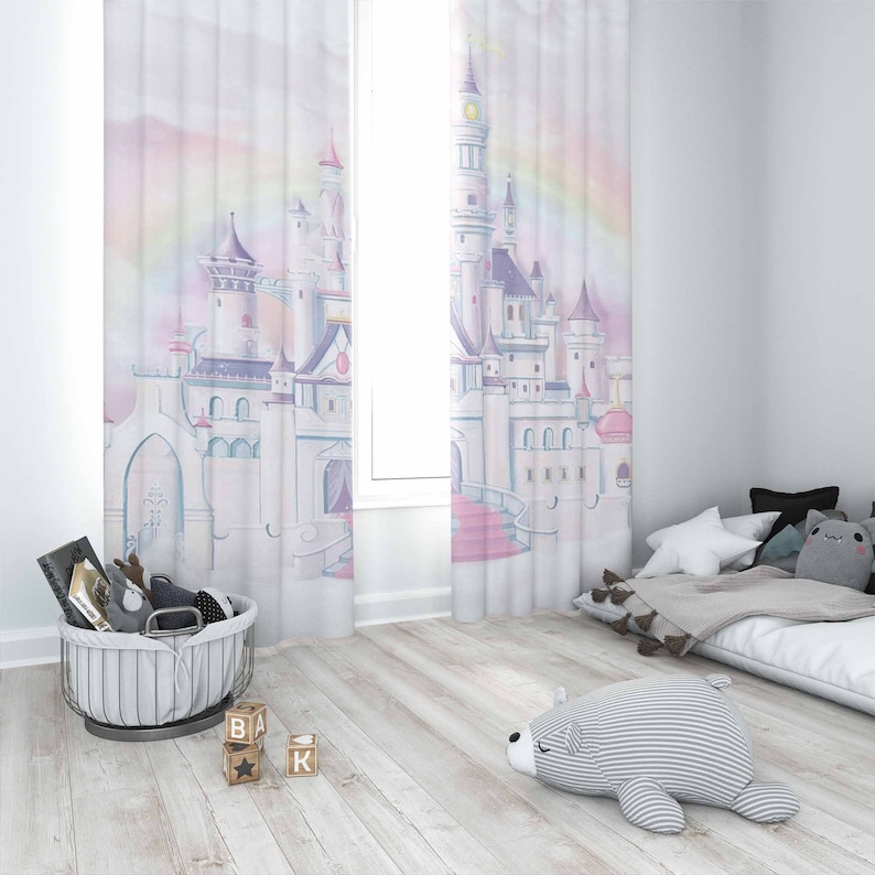 Princess Castle Nursery Curtai - огляд і ціна Baby Nursery Blackout Curtains