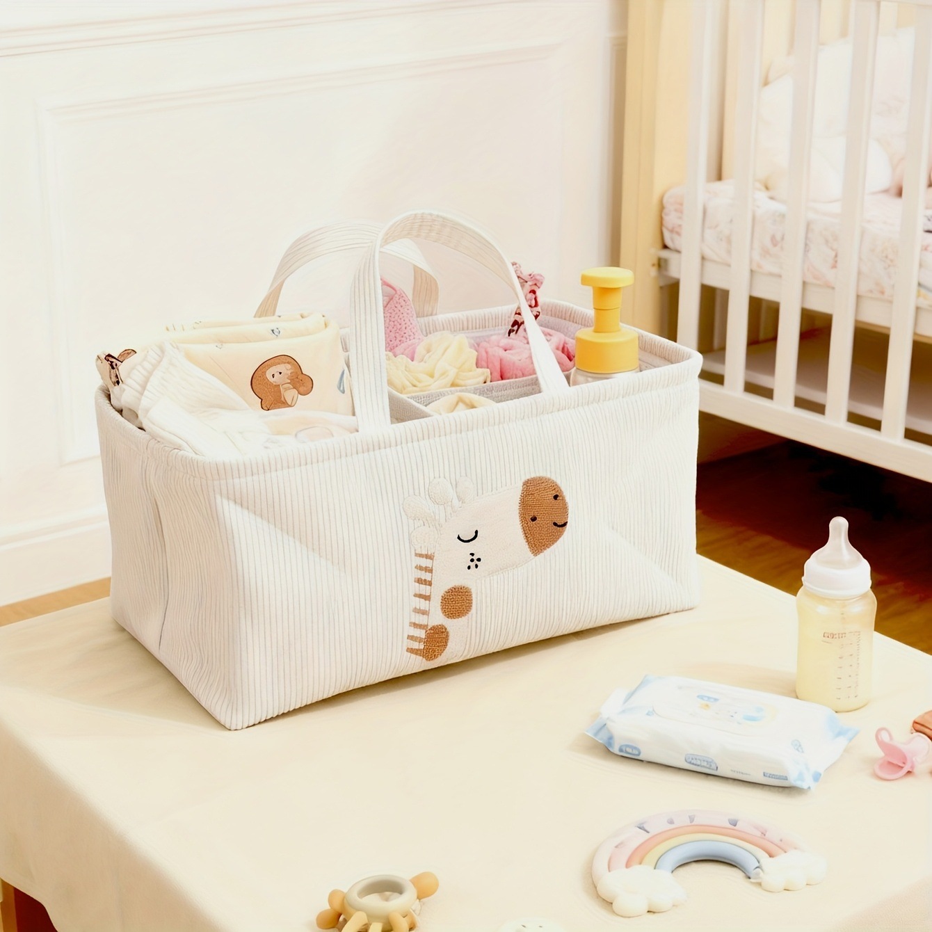 Cute Lion Diaper Caddy Foldabl - огляд і ціна Baby Nursery Organiser