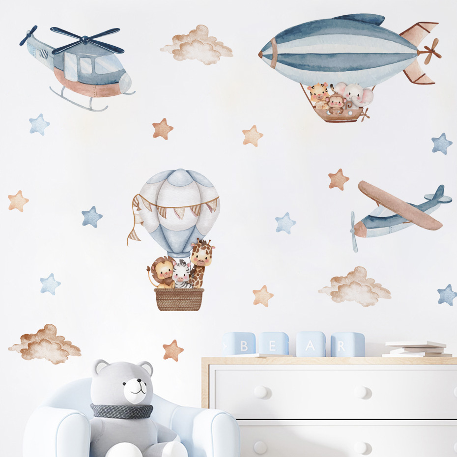 Watercolor Animals Hot Air Bal - огляд і ціна Baby Nursery Furniture