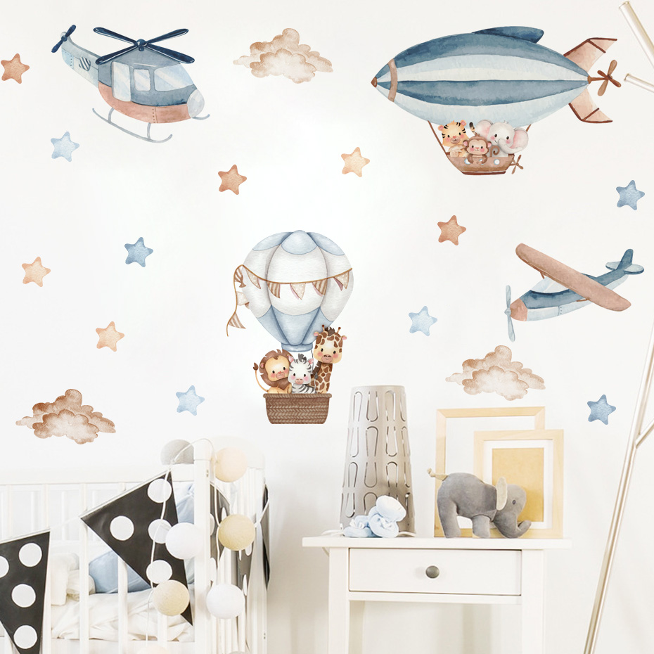 Watercolor Animals Hot Air Bal - огляд і ціна Baby Nursery Furniture