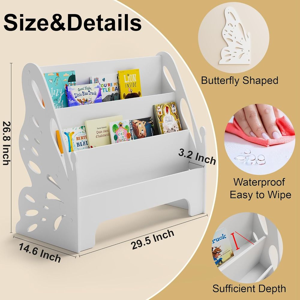 3 Tier Kids Bookshel - Nursery - огляд і ціна Baby Nursery Storage