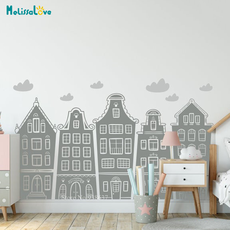 Scandinavian Houses & Clouds D - огляд і ціна Baby Nursery Furniture