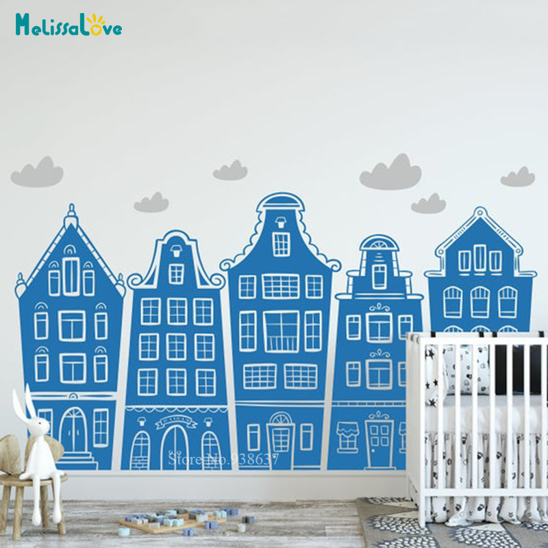 Scandinavian Houses & Clouds D - огляд і ціна Baby Nursery Furniture