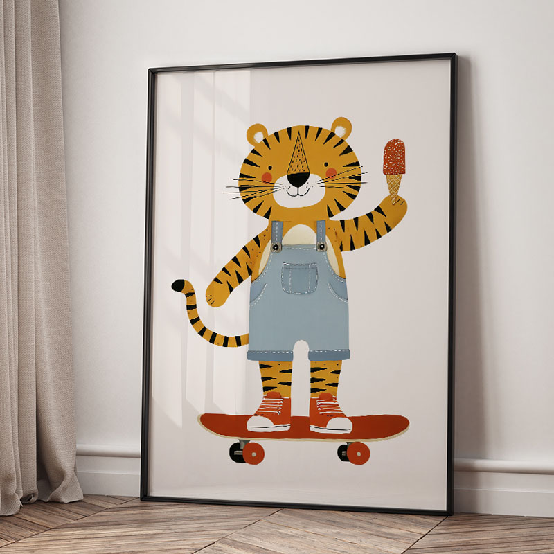 Funny Cartoon Animal Car Ballo - огляд і ціна Baby Nursery Prints