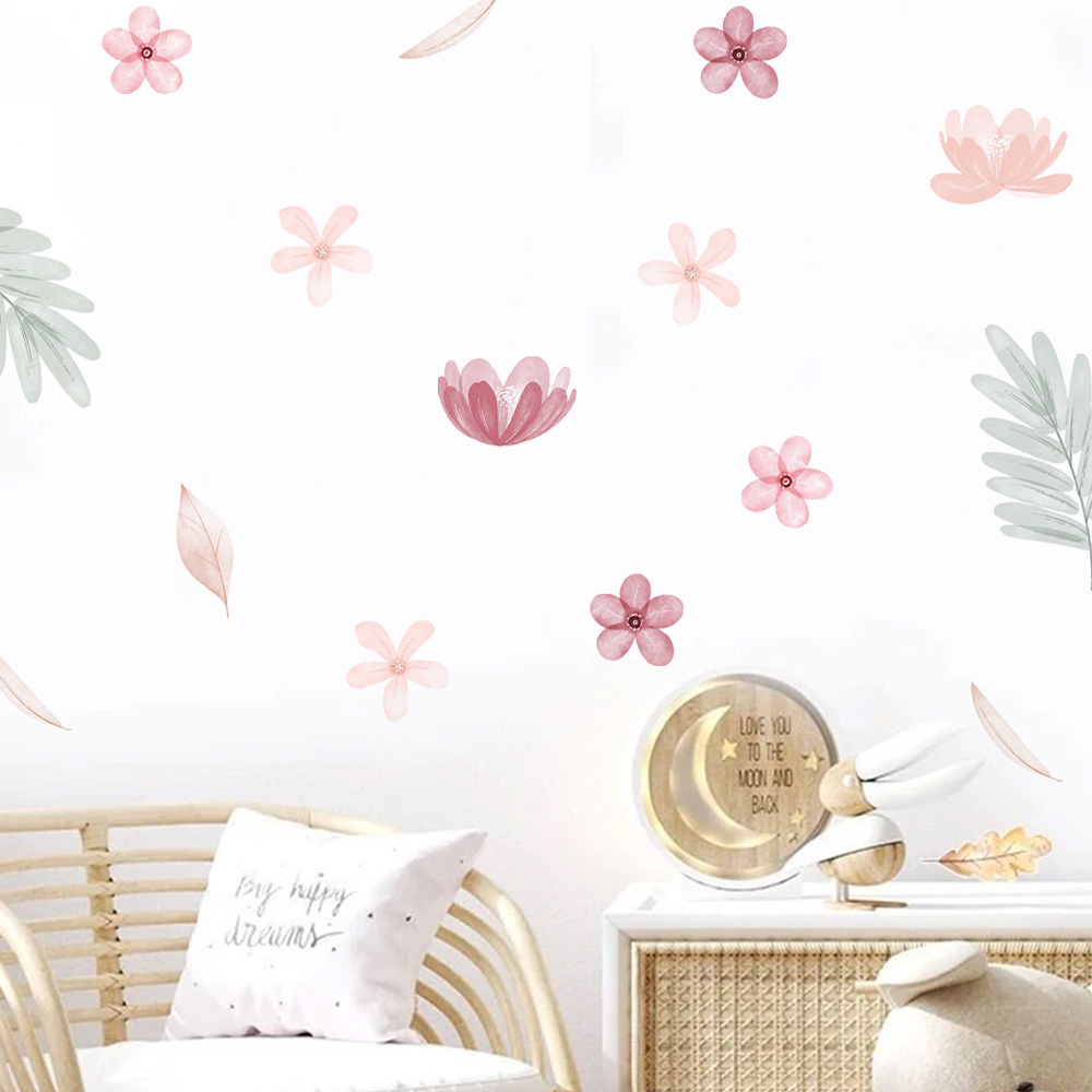 Boho Leaves Botanical DIY Wall - огляд і ціна Baby Nursery Murals