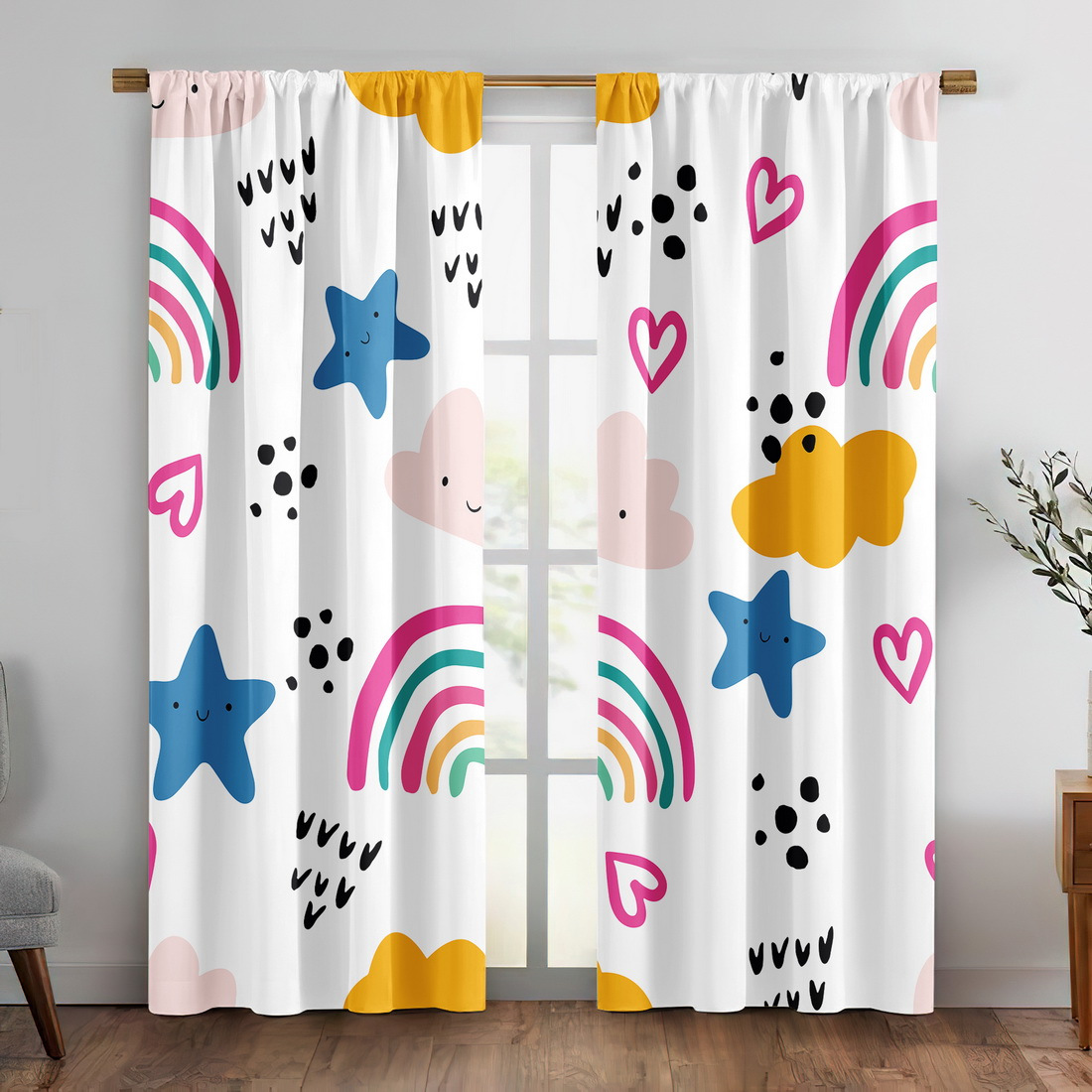 Cute Rainbow Stars Hearts Nurs - огляд і ціна Baby Nursery Youtube