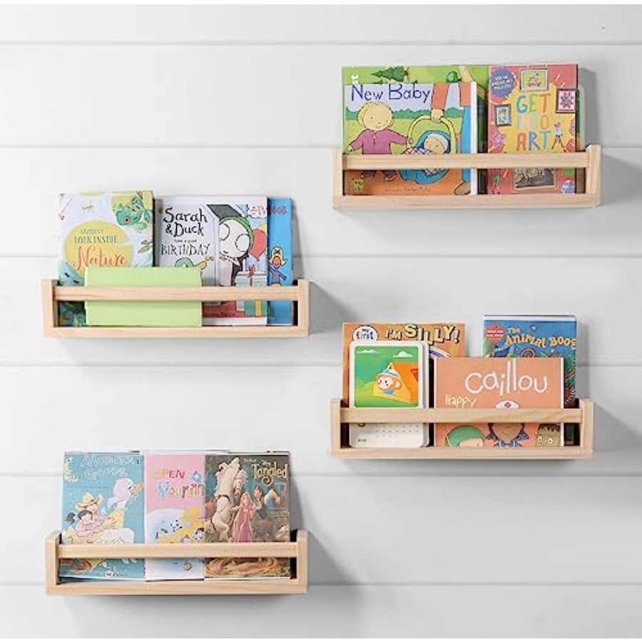 Nursery Room Shelves Set of 4, - огляд і ціна Baby Nursery Shelves