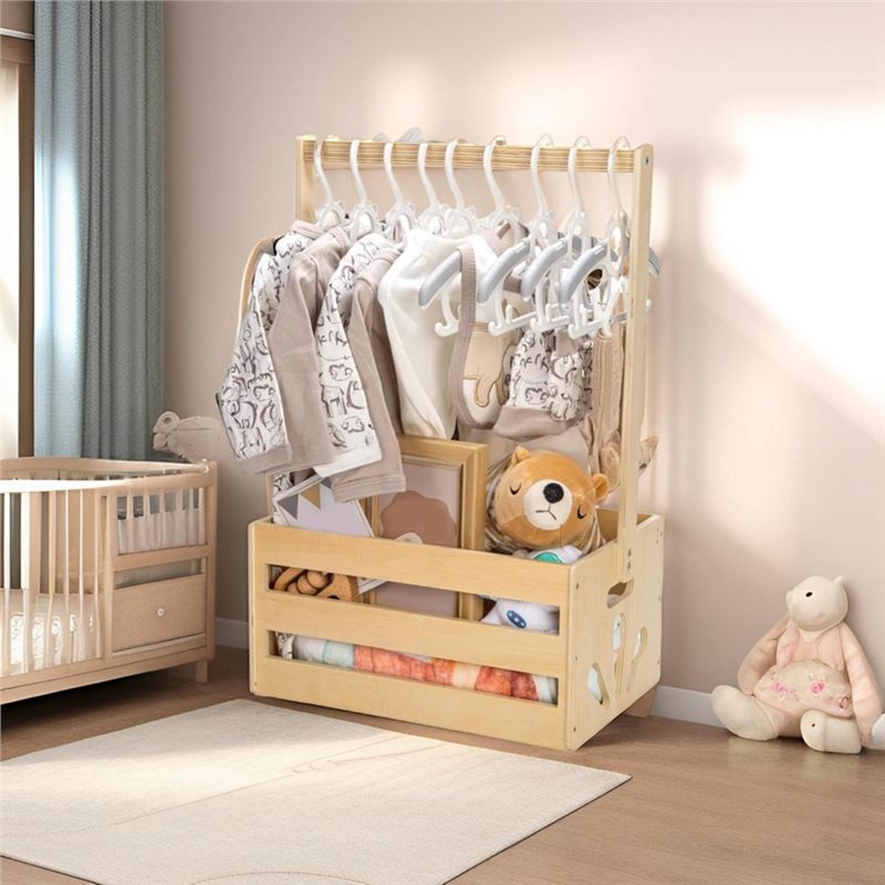 Wooden Baby Shower Gift Basket - огляд і ціна Baby Nursery Storage