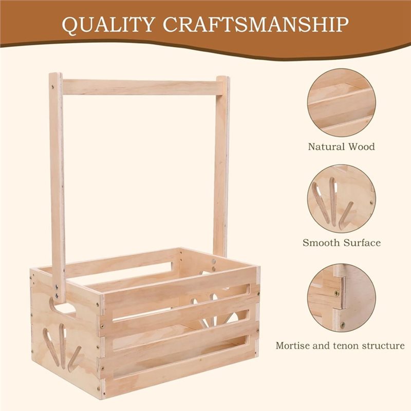 Wooden Baby Shower Gift Basket - огляд і ціна Baby Nursery Storage