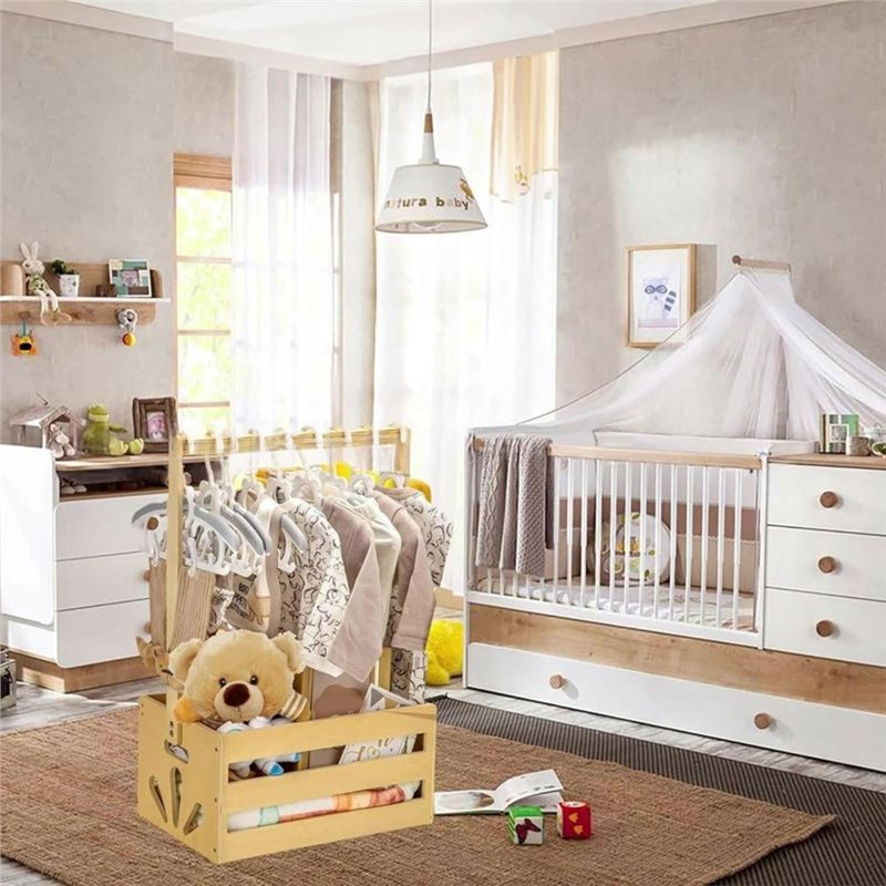 Wooden Baby Shower Gift Basket - огляд і ціна Baby Nursery Storage