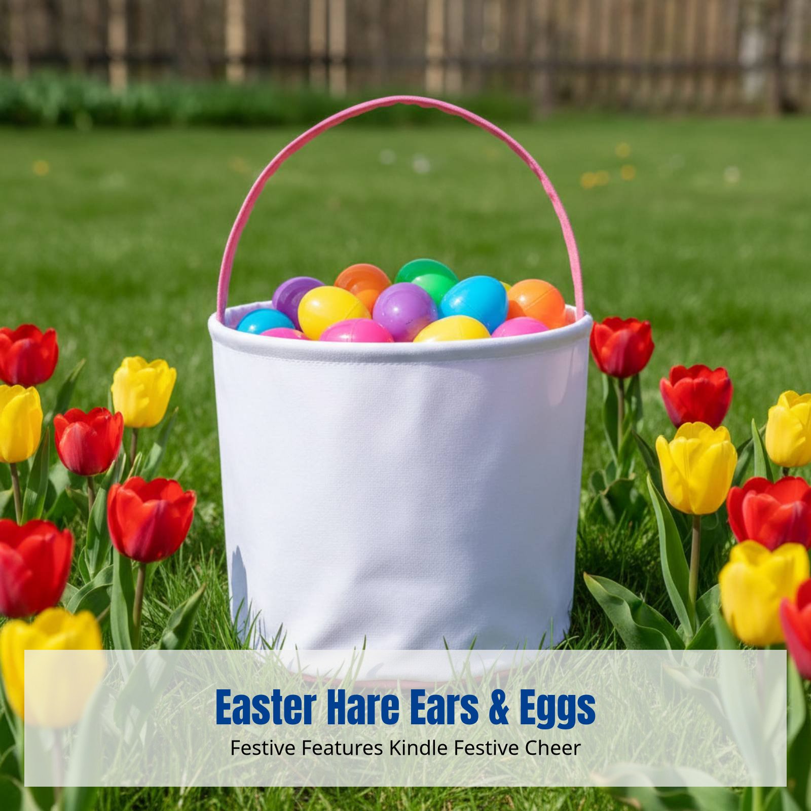 Sublimation Canvas Easter Bask - огляд і ціна Storage Basket Fabric