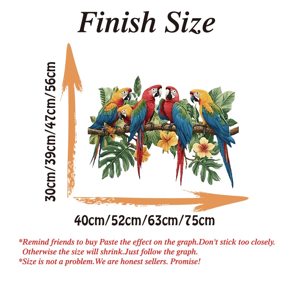 3Pcs Parrots on Branch Wall St - огляд і ціна Baby Nursery Furniture