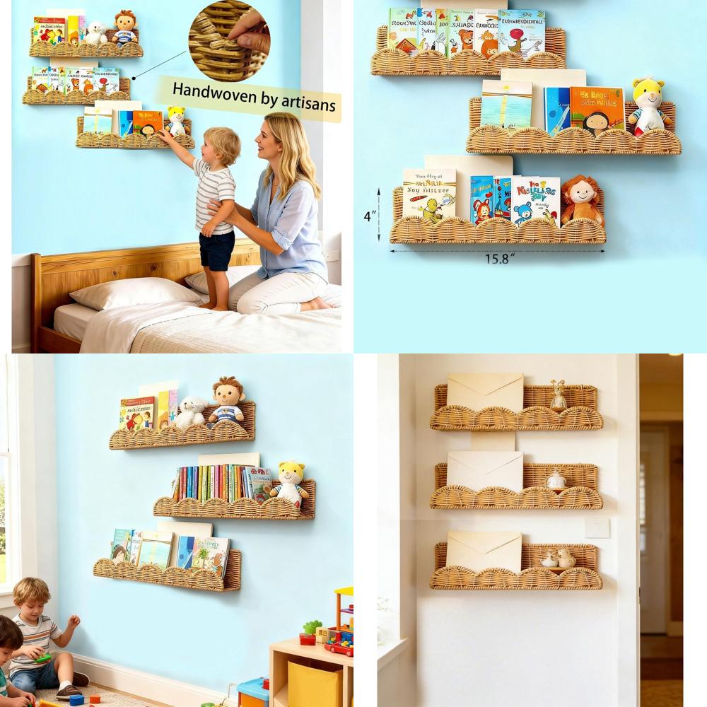 3Set Nursery Book Shelves,l Na - огляд і ціна Baby Nursery Shelves