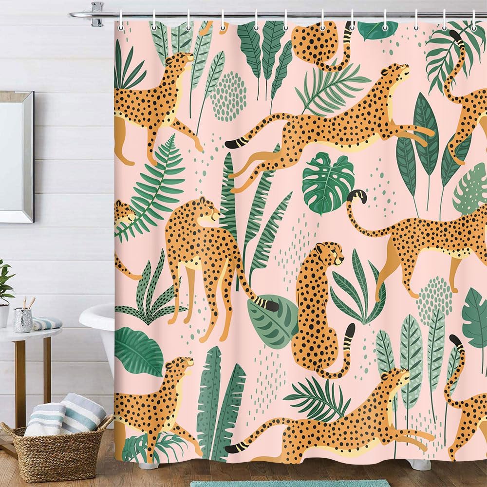 Pink Cheetah and Green Leaves  - огляд і ціна Baby Nursery Green