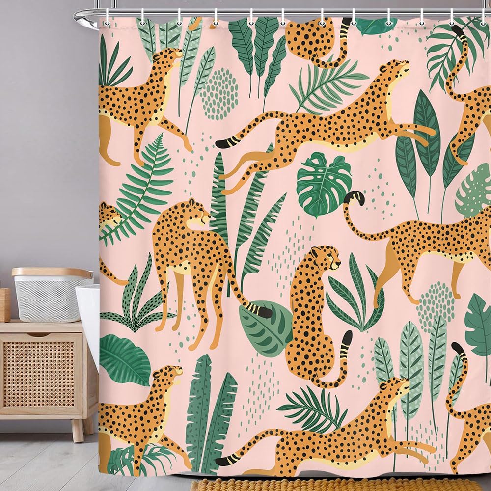 Pink Cheetah and Green Leaves  - огляд і ціна Baby Nursery Green