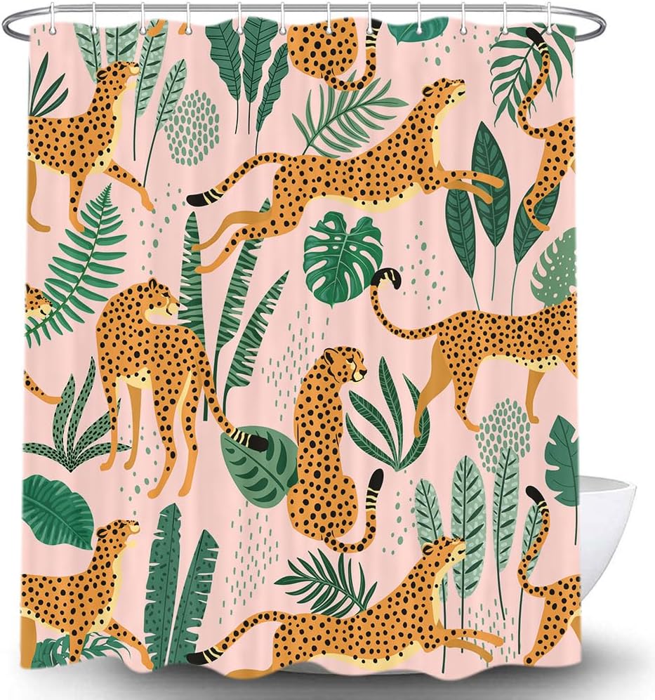 Pink Cheetah and Green Leaves  - огляд і ціна Baby Nursery Green