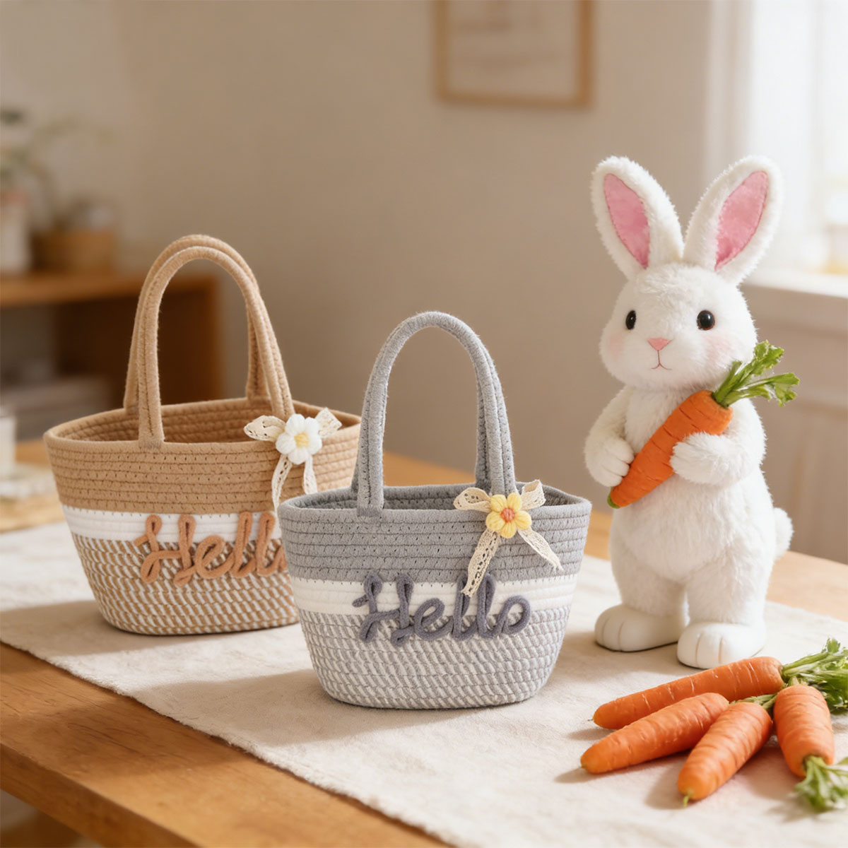 1pc personalized braided cotto - огляд і ціна Storage Basket Fabric